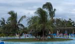 Une île dans la piscine