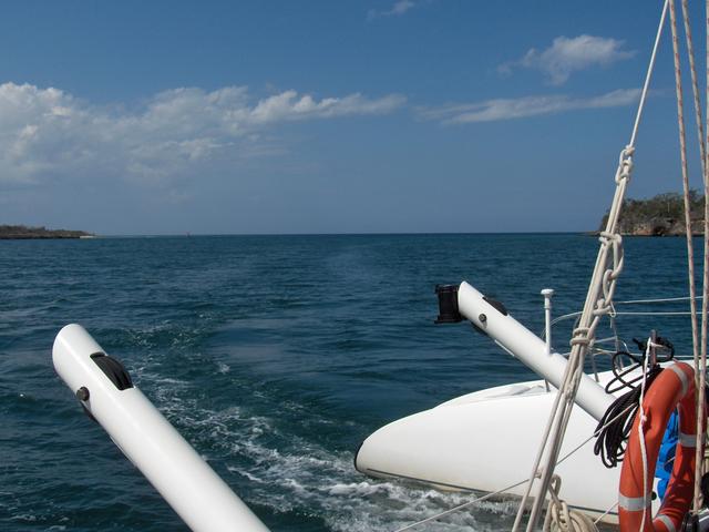 L'entrée dans la baie de l'aquarium